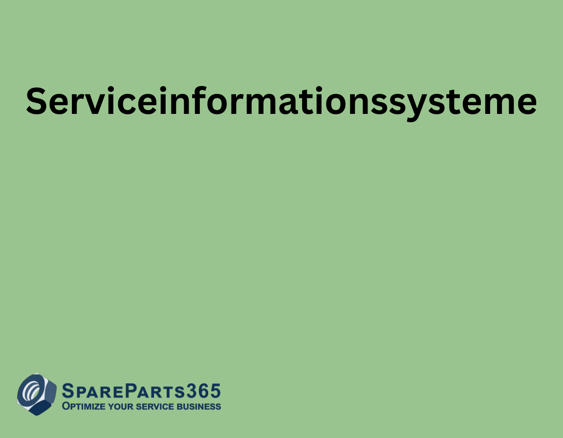 Serviceinformationssysteme